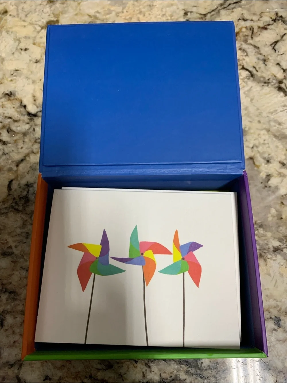 PAPYRUS 20 note cards, 20 lined envelopes and 20 foil stickers NEW